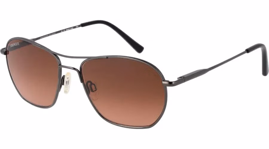 Serengeti Gray Metal Sunglasses