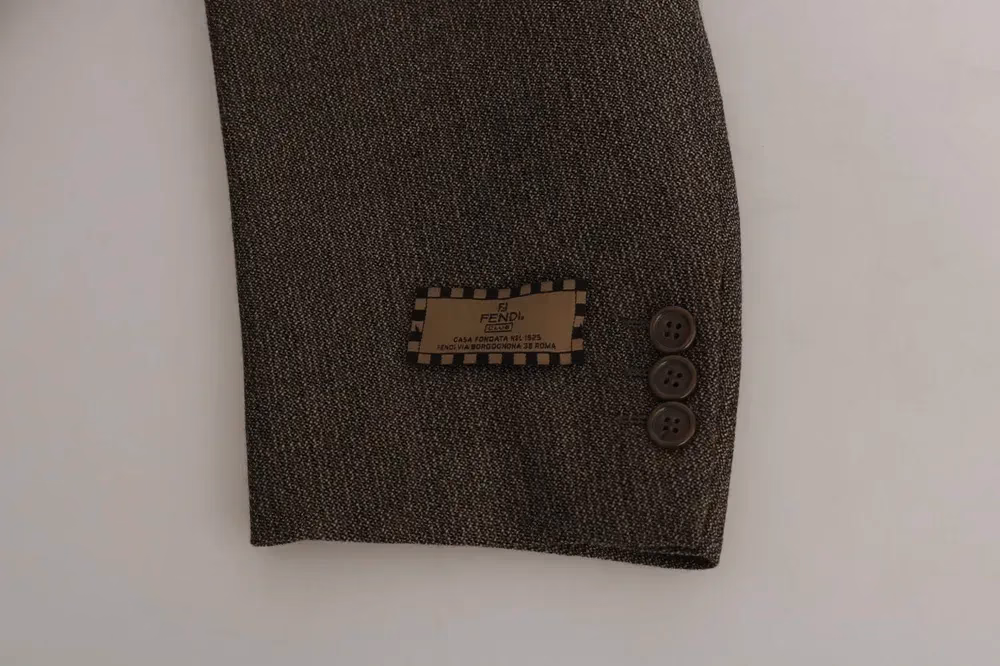 Dolce & Gabbana Brown Single Breasted Wool Suit