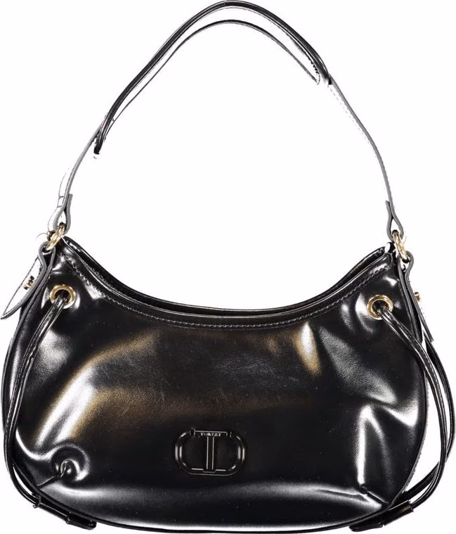 Twinset Black Polyurethane Women Hobo Bag