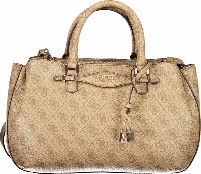 Guess Jeans Beige Polyurethane Women Handbag