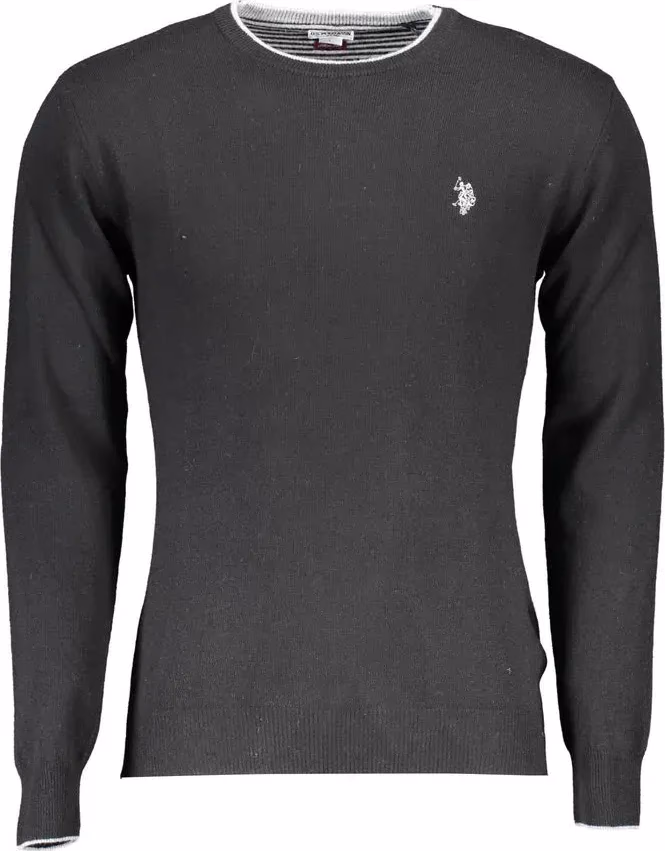 U.S. POLO ASSN. Black Wool Men's Sweater
