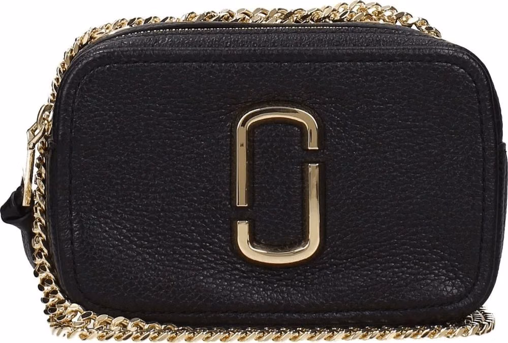 Marc Jacobs Black Leather Crossbody Bag