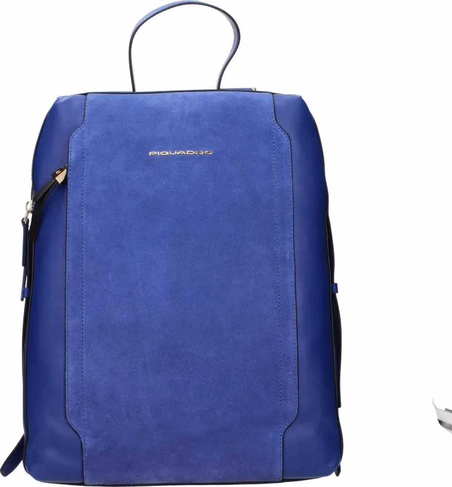 Piquadro Blue Leather Backpack