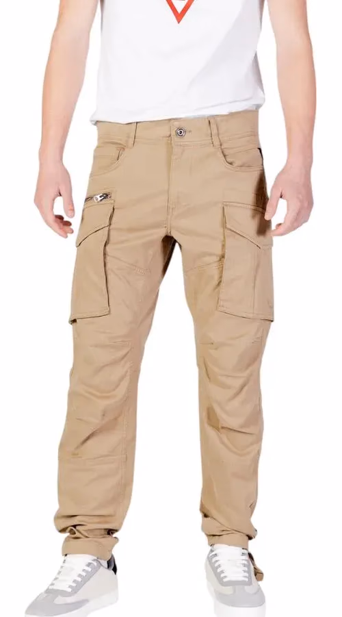 Replay Beige Cotton Cargo Pants