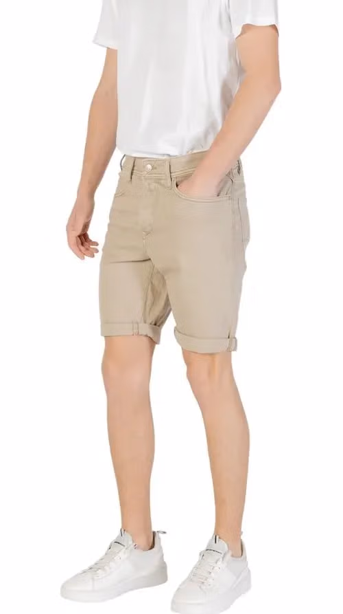 Replay Green Cotton Bermuda Shorts