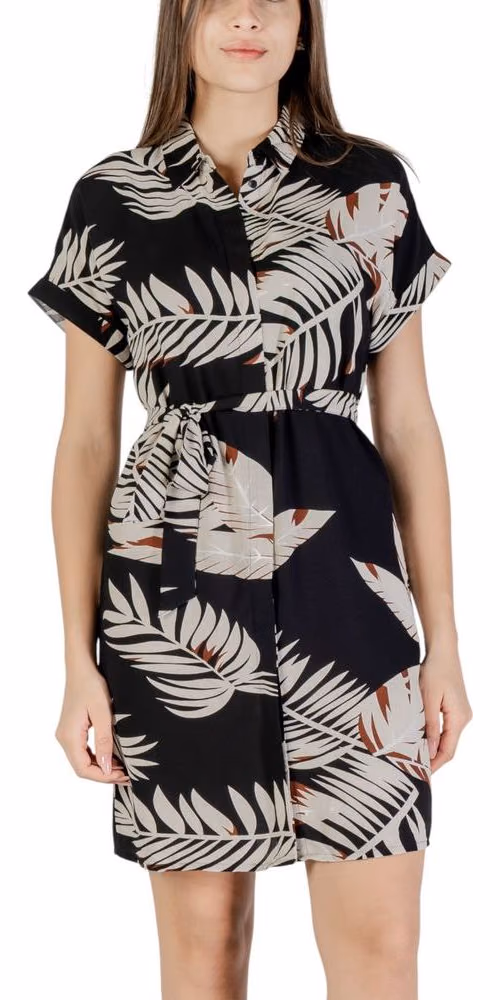 Vero Moda Beige Viscose Short Dress