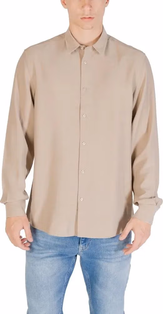 Antony Morato Beige Viscose Dress Shirt