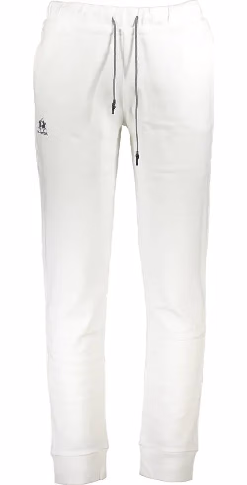 La Martina White Cotton Men's Track Pant