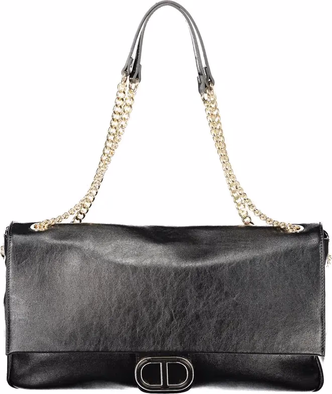 Twinset Nero Poliuretano Woman Shoulder Bag