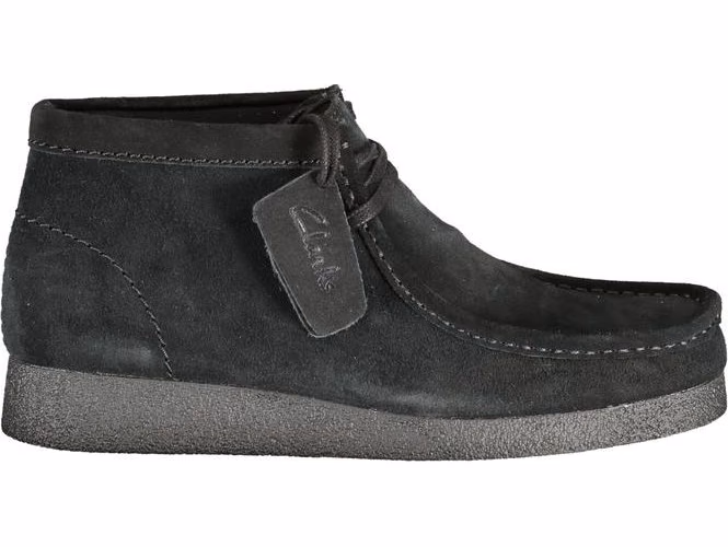 Clarks Black Leather Men Sneaker