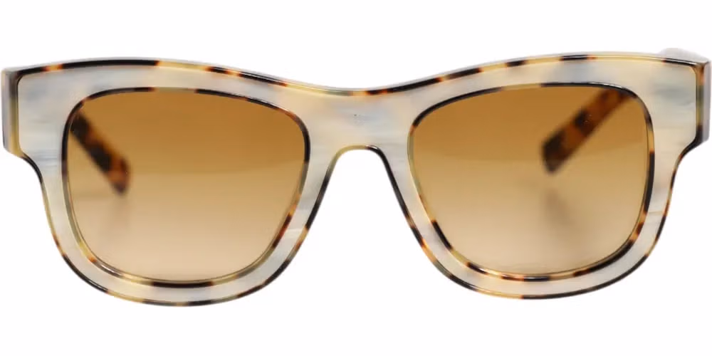 Dolce & Gabbana DG4379F White Tortoiseshell Gradient Acetate Shades Sunglasses