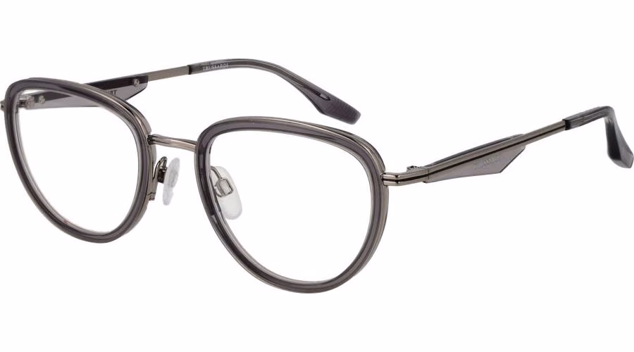Trussardi Gray Metal Glasses (Frames)