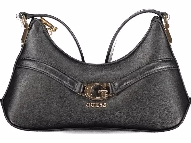 Guess Jeans Nero Poliuretano Women Shoulder Bag