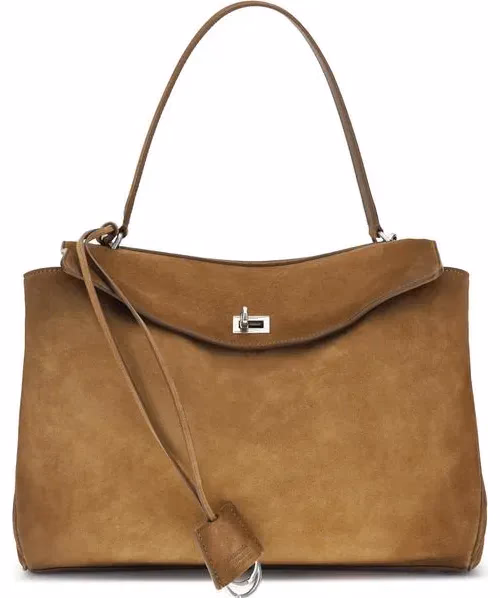 Balenciaga Brown Calf Leather Bos Taurus Shoulder Bag