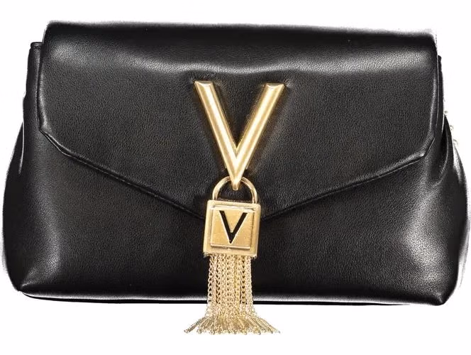 Mario Valentino Nero Polyurethane Woman Shoulder Bag