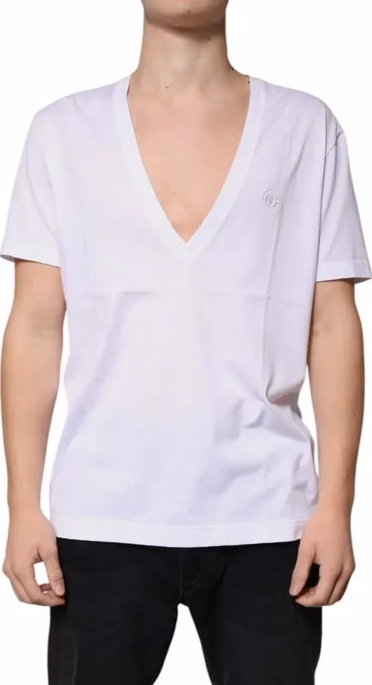 Dolce & Gabbana White Cotton T-Shirt