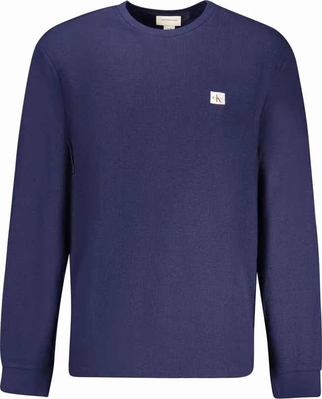 Calvin Klein Blu Cotton Mens Sweater