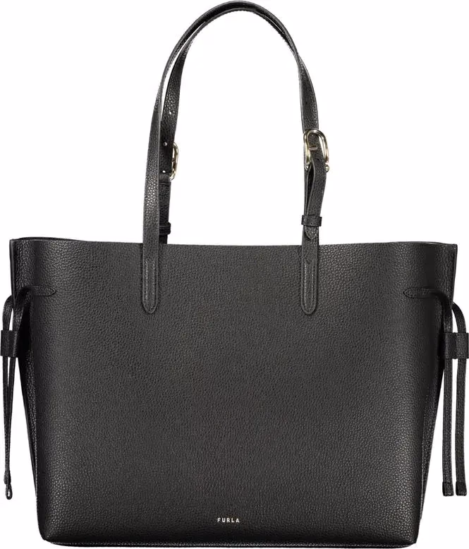 Furla Black Leather Women Handbag