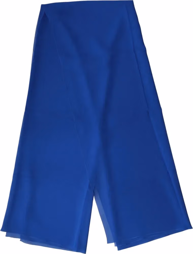 Dolce & Gabbana Blue Silk Stole Neck Wrap Shawl Men  Scarf