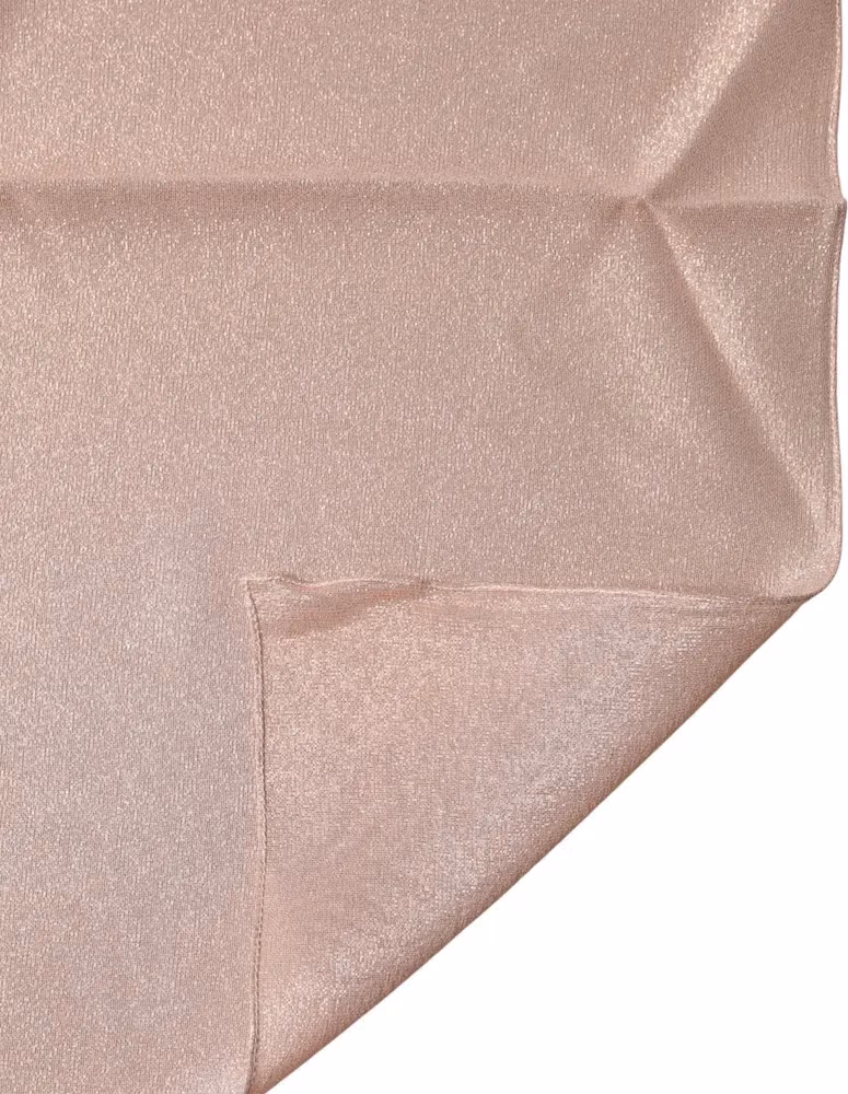 Dolce & Gabbana Light Pink Silk Blend Square Foulard 87.5cm x86.5cm Scarf