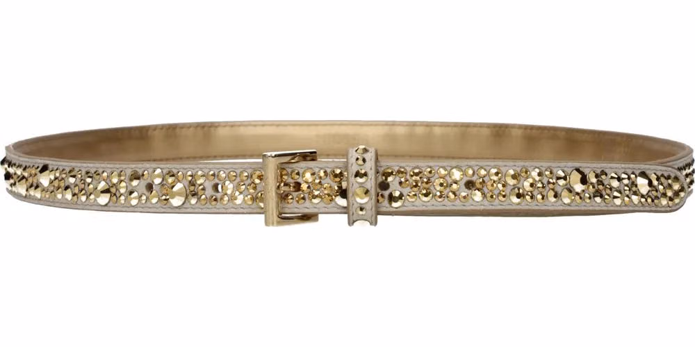 Prada Gold Leather Regular Belt